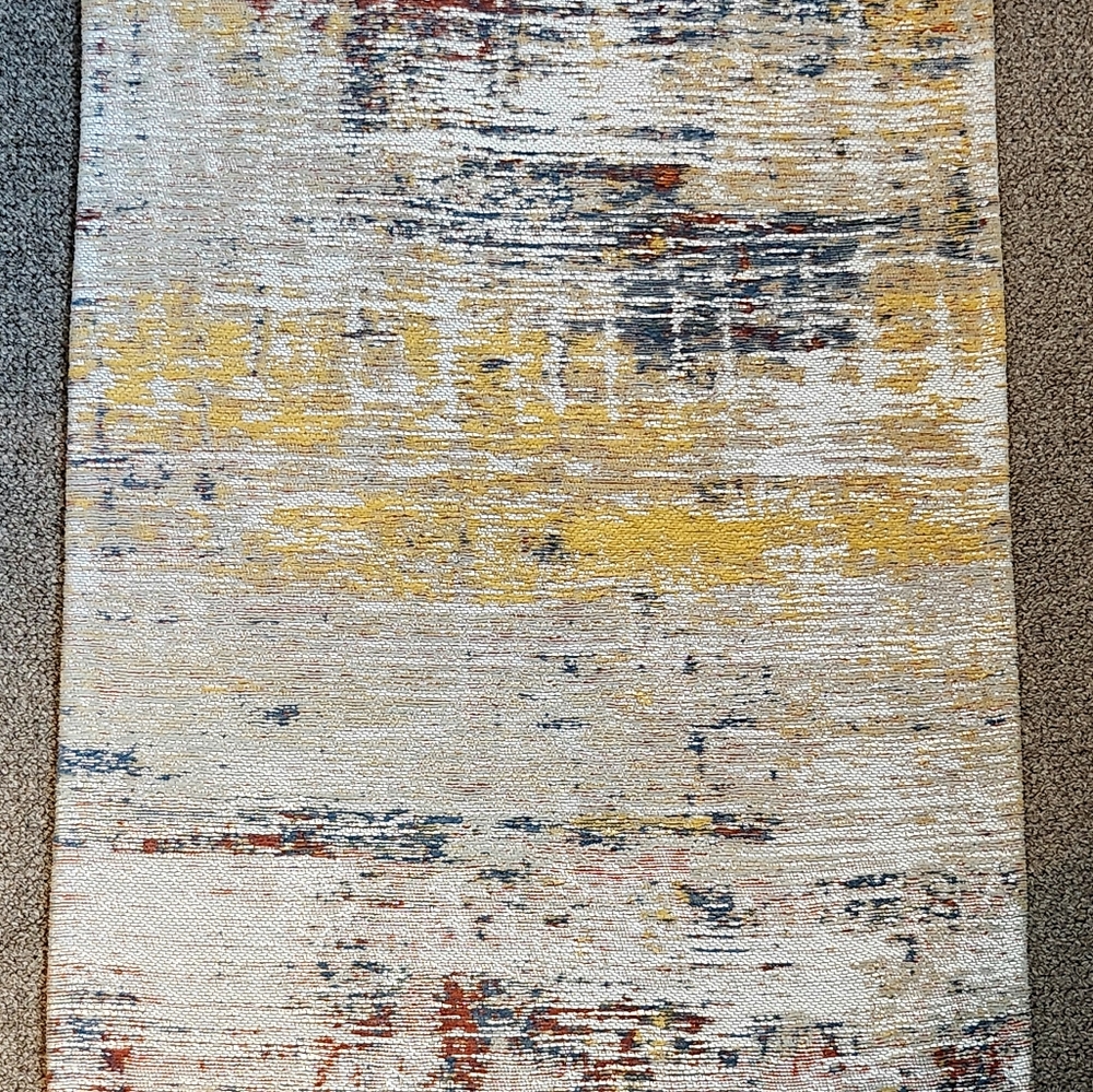 Flat Weave Rug Cotton & Polyester 2x3 FT